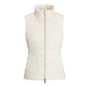 Polo Ralph Lauren Women's Packable Water-Repellent Puffer Vest Cream/Ivory M NWT